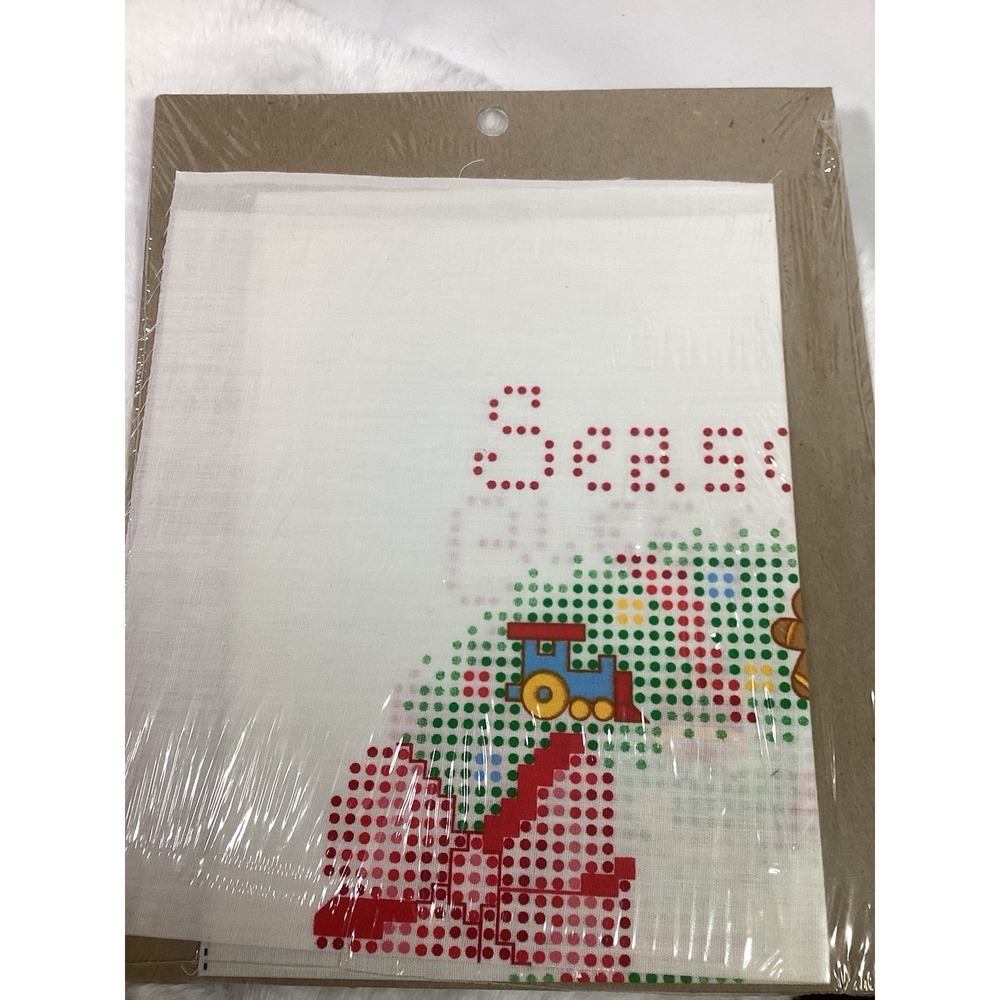 2‎ Vintage Bucilla Colorpoint Paint Stitching Merry Christmas Sampler Kit #63738 - Picture 6 of 7